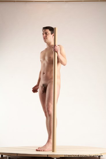 Nude Man White Standing poses - ALL Average Short Blond Standing poses - simple Multi angles poses Realistic