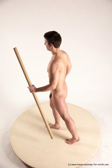 Nude Man White Standing poses - ALL Average Short Blond Standing poses - simple Multi angles poses Realistic