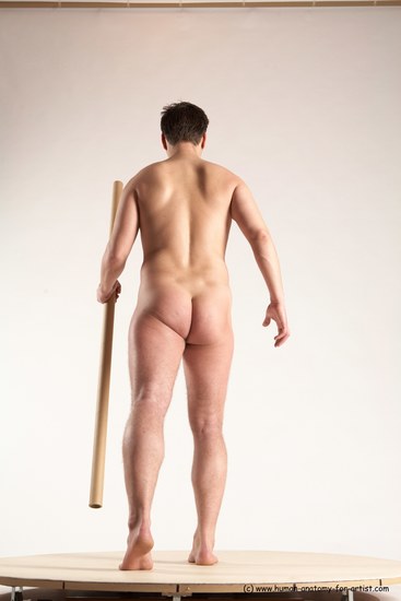 Nude Man White Standing poses - ALL Average Short Blond Standing poses - simple Multi angles poses Realistic