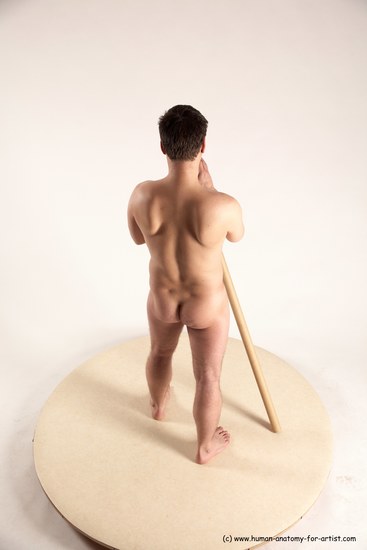 Nude Man White Standing poses - ALL Average Short Blond Standing poses - simple Multi angles poses Realistic