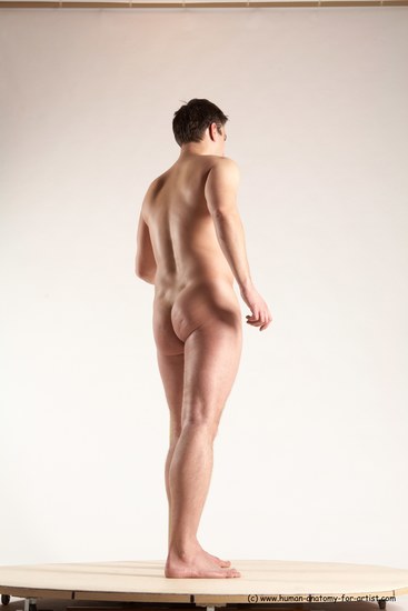 Nude Man White Standing poses - ALL Average Short Blond Standing poses - simple Multi angles poses Realistic