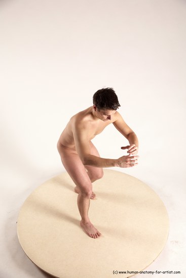 Nude Man White Standing poses - ALL Average Short Brown Standing poses - simple Multi angles poses Realistic