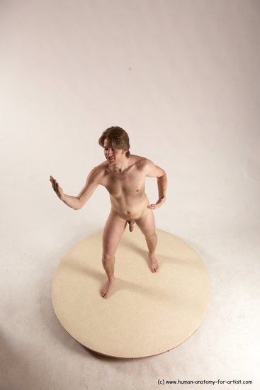 Nude Man White Standing poses - ALL Slim Short Brown Standing poses - simple Multi angles poses Realistic