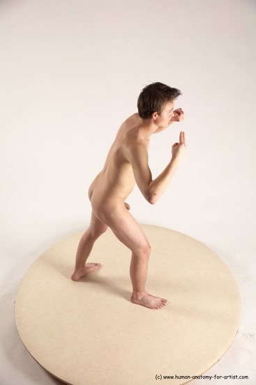 Nude Man White Standing poses - ALL Slim Short Brown Standing poses - simple Multi angles poses Realistic