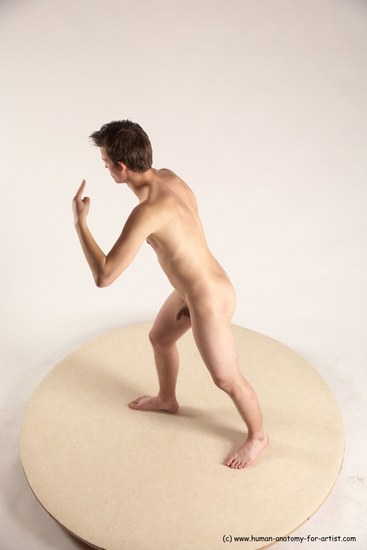 Nude Man White Standing poses - ALL Slim Short Brown Standing poses - simple Multi angles poses Realistic