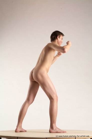 Nude Man White Standing poses - ALL Slim Short Brown Standing poses - simple Multi angles poses Realistic