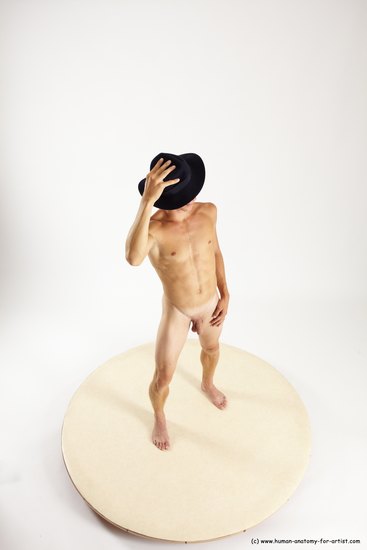 Nude Man White Standing poses - ALL Athletic Short Brown Standing poses - simple Multi angles poses Realistic