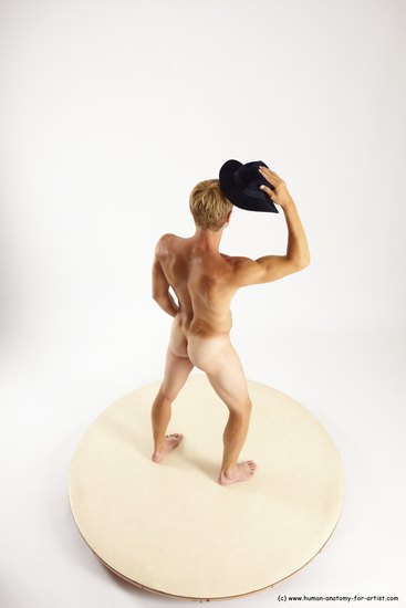 Nude Man White Standing poses - ALL Athletic Short Brown Standing poses - simple Multi angles poses Realistic