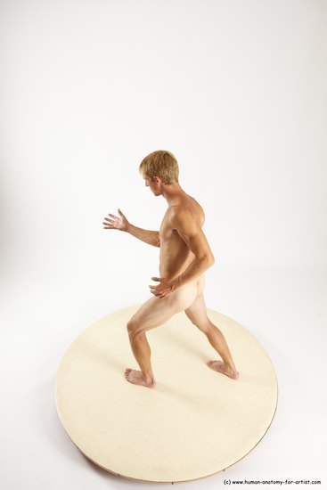 Nude Man White Standing poses - ALL Athletic Short Brown Standing poses - simple Multi angles poses Realistic