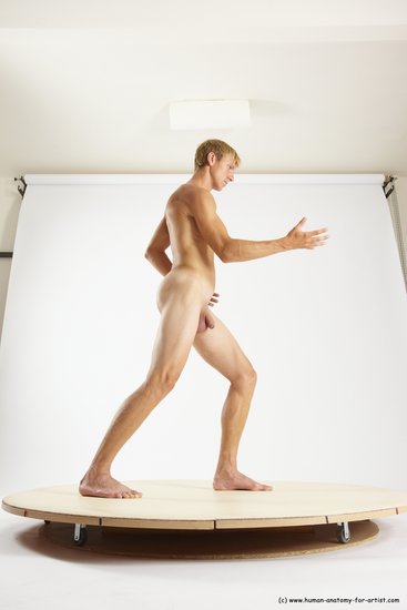 Nude Man White Standing poses - ALL Athletic Short Brown Standing poses - simple Multi angles poses Realistic