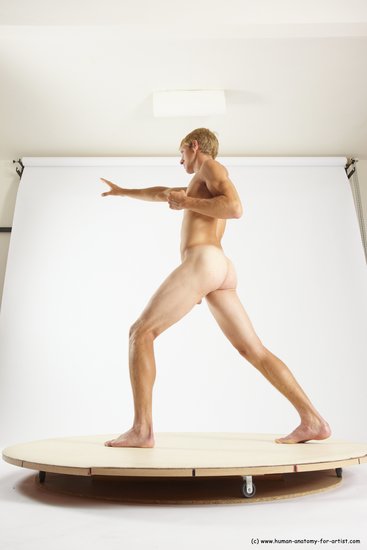 Nude Man White Standing poses - ALL Athletic Short Brown Standing poses - simple Multi angles poses Realistic