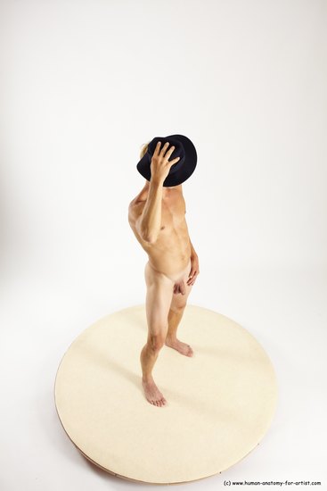 Nude Man White Standing poses - ALL Athletic Short Brown Standing poses - simple Multi angles poses Realistic