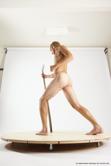 Nude Man White Standing poses - ALL Athletic Short Brown Standing poses - simple Multi angles poses Realistic