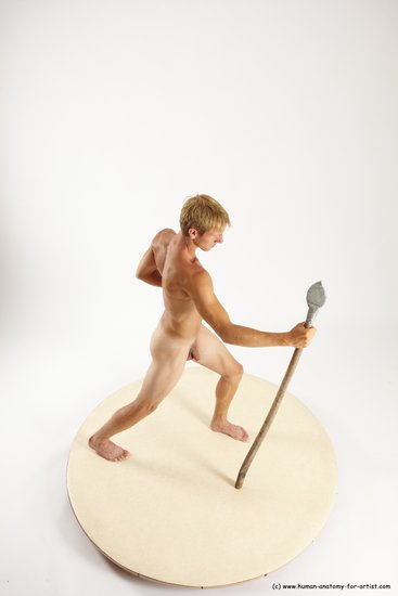 Nude Man White Standing poses - ALL Athletic Short Brown Standing poses - simple Multi angles poses Realistic