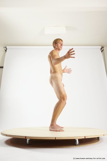 Nude Man White Standing poses - ALL Athletic Short Brown Standing poses - simple Multi angles poses Realistic