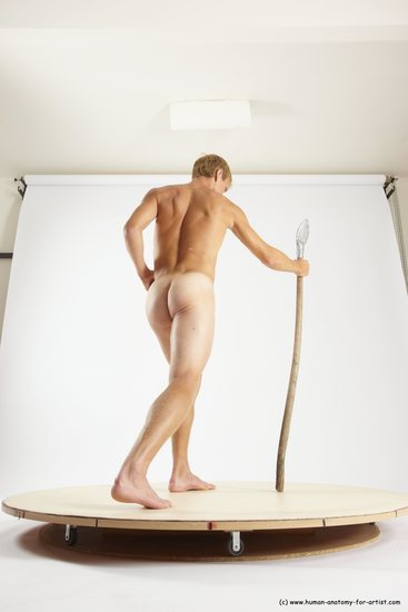 Nude Man White Standing poses - ALL Athletic Short Brown Standing poses - simple Multi angles poses Realistic