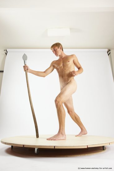 Nude Man White Standing poses - ALL Athletic Short Brown Standing poses - simple Multi angles poses Realistic