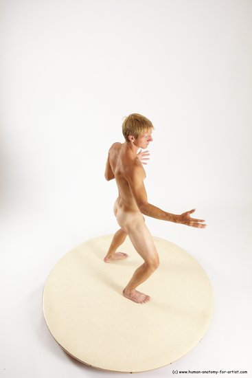 Nude Man White Standing poses - ALL Athletic Short Brown Standing poses - simple Multi angles poses Realistic