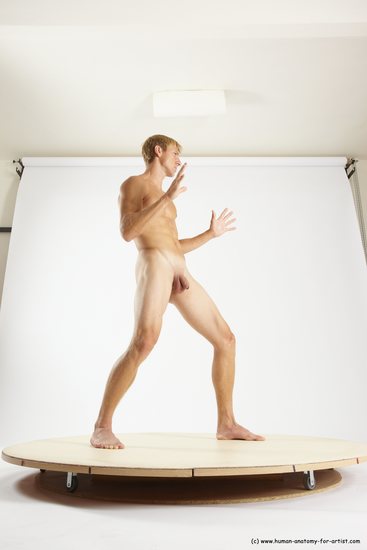 Nude Man White Standing poses - ALL Athletic Short Brown Standing poses - simple Multi angles poses Realistic