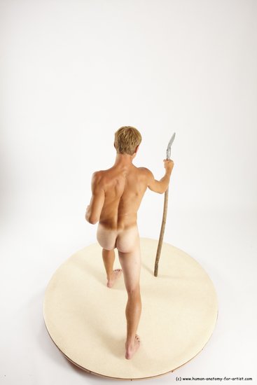 Nude Man White Standing poses - ALL Athletic Short Brown Standing poses - simple Multi angles poses Realistic