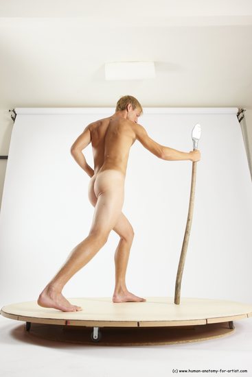 Nude Man White Standing poses - ALL Athletic Short Brown Standing poses - simple Multi angles poses Realistic