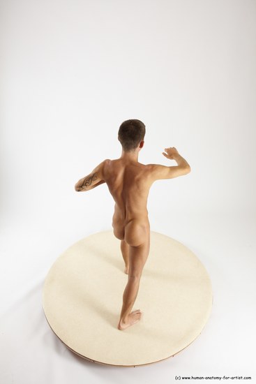 Nude Man White Standing poses - ALL Athletic Short Brown Standing poses - simple Multi angles poses Realistic