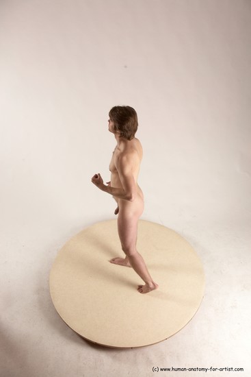 Nude Man White Standing poses - ALL Slim Short Brown Standing poses - simple Multi angles poses Realistic