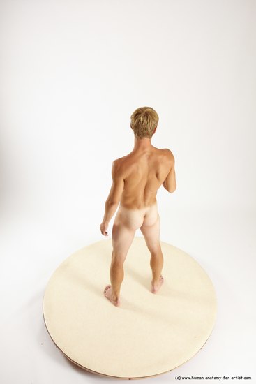 Nude Man White Standing poses - ALL Athletic Short Brown Standing poses - simple Multi angles poses Realistic