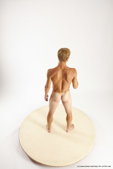 Nude Man White Standing poses - ALL Athletic Short Brown Standing poses - simple Multi angles poses Realistic