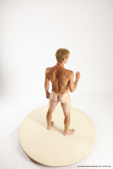 Nude Man White Standing poses - ALL Athletic Short Brown Standing poses - simple Multi angles poses Realistic