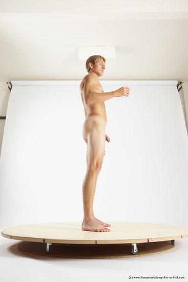 Nude Man White Standing poses - ALL Athletic Short Brown Standing poses - simple Multi angles poses Realistic