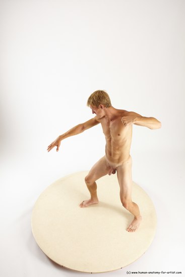 Nude Man White Standing poses - ALL Athletic Short Brown Standing poses - simple Multi angles poses Realistic