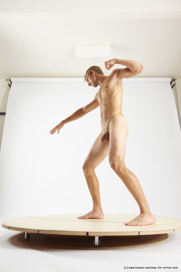 Nude Man White Standing poses - ALL Athletic Short Brown Standing poses - simple Multi angles poses Realistic