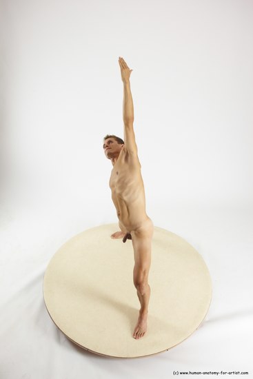 Nude Man White Standing poses - ALL Athletic Short Brown Standing poses - simple Multi angles poses Realistic