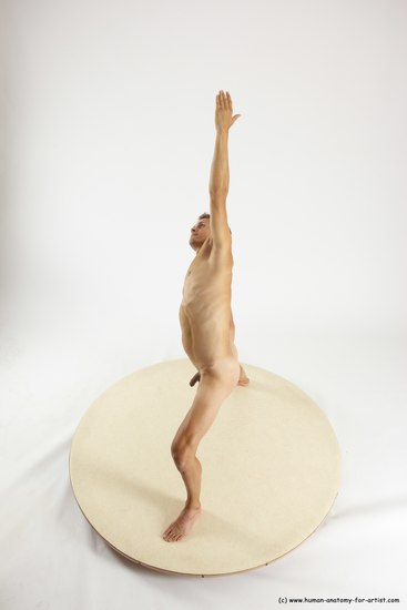 Nude Man White Standing poses - ALL Athletic Short Brown Standing poses - simple Multi angles poses Realistic