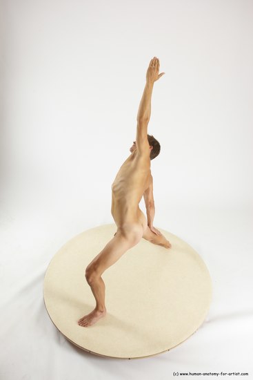 Nude Man White Standing poses - ALL Athletic Short Brown Standing poses - simple Multi angles poses Realistic