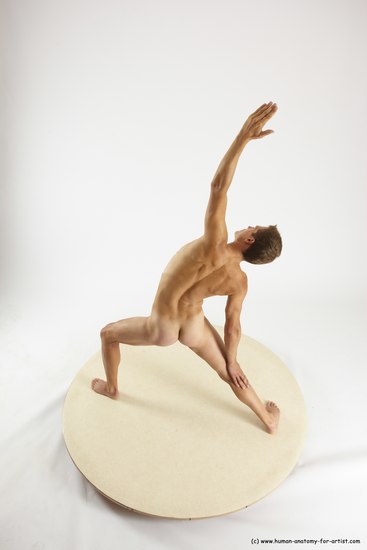 Nude Man White Standing poses - ALL Athletic Short Brown Standing poses - simple Multi angles poses Realistic