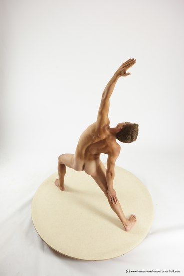 Nude Man White Standing poses - ALL Athletic Short Brown Standing poses - simple Multi angles poses Realistic