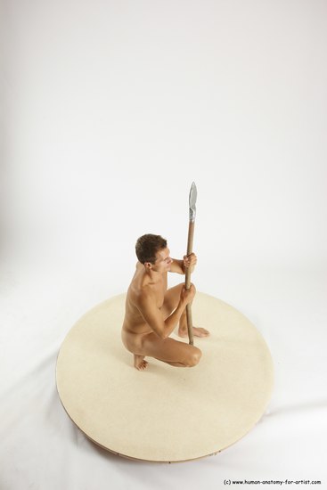 Nude Man White Standing poses - ALL Athletic Short Brown Standing poses - simple Multi angles poses Realistic