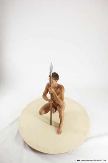 Nude Man White Standing poses - ALL Athletic Short Brown Standing poses - simple Multi angles poses Realistic