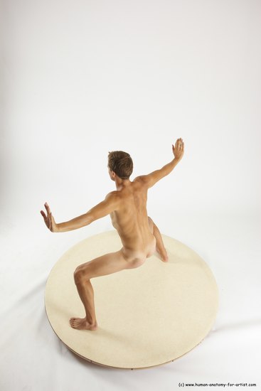 Nude Man White Standing poses - ALL Athletic Short Brown Standing poses - simple Multi angles poses Realistic