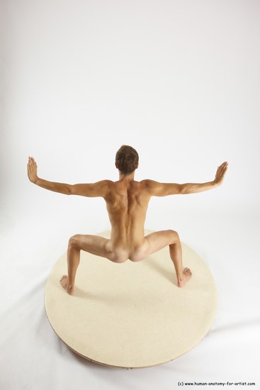 Nude Man White Standing poses - ALL Athletic Short Brown Standing poses - simple Multi angles poses Realistic