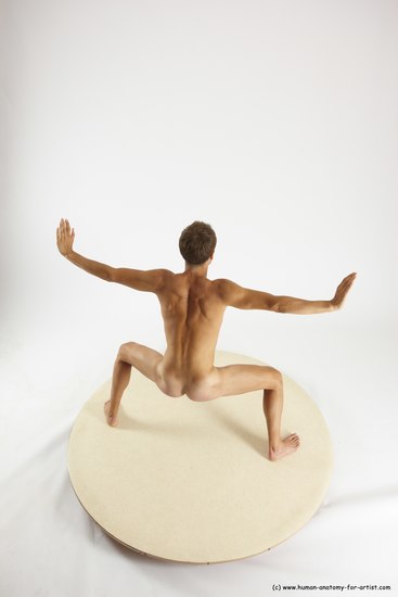 Nude Man White Standing poses - ALL Athletic Short Brown Standing poses - simple Multi angles poses Realistic