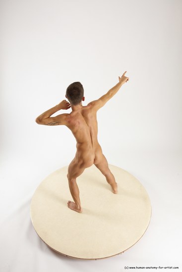 Nude Man White Standing poses - ALL Athletic Short Brown Standing poses - simple Multi angles poses Realistic