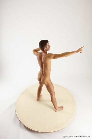 Nude Man White Standing poses - ALL Athletic Short Brown Standing poses - simple Multi angles poses Realistic