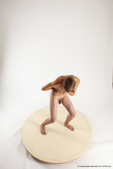 Nude Man White Standing poses - ALL Slim Short Brown Standing poses - simple Multi angles poses Realistic