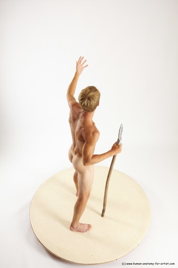 Nude Man White Standing poses - ALL Athletic Short Brown Standing poses - simple Multi angles poses Realistic