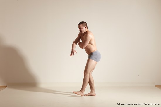 Underwear Martial art Man White Standing poses - ALL Athletic Short Brown Standing poses - simple Dynamic poses Academic