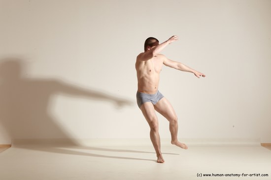 Underwear Martial art Man White Standing poses - ALL Athletic Short Brown Standing poses - simple Dynamic poses Academic