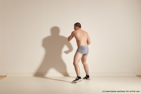 Underwear Martial art Man White Standing poses - ALL Athletic Short Brown Standing poses - simple Dynamic poses Academic